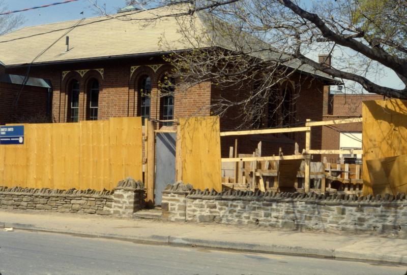 The addition to the Weston Branch under construction (circa 1981)