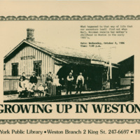 Growing up in Weston in the 1900s