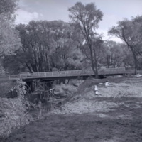 Temporary bridge over the Don River (1955)