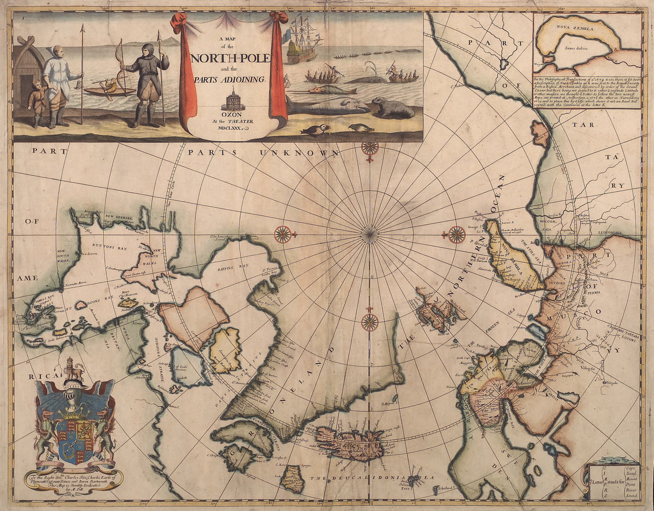 A Map of the North-pole and the parts adjoining from Pitt’s English Atlas vol. 1 no. 3
