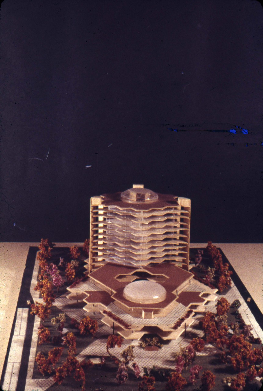 A-R6-09 - Leslie P  Cruise_Jr  entry_City Hall and Square Competition_Toronto_1958_architectural model.jpg