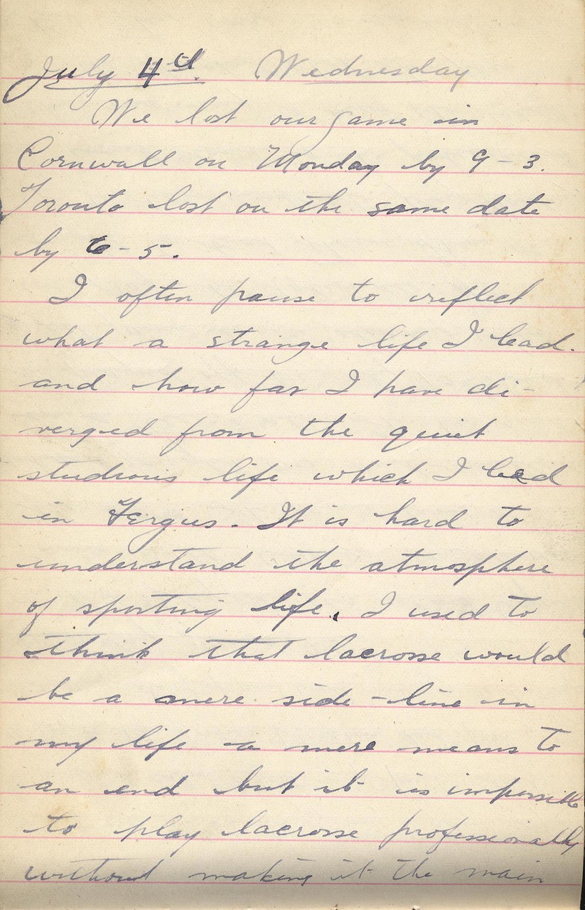 Diary of Harry Murton, July 4, 1906