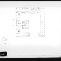 Huson Jackson and Jacqueline Tyrwhitt entry City Hall and Square Competition, Toronto, 1958, second floor plan