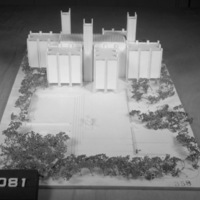 Joe J. Jordan entry, City Hall and Square Competition, Toronto, 1958, architectural model