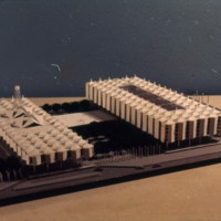A-R6-04 - D R McMullin entry_City Hall and Square Competition_Toronto_1958_architectural model.jpg
