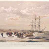 A series of eight sketches in colour (together with a chart of the route)... of the voyage of H.M.S. Investigator (Captain M'Clure) during the discovery of the North-west passage.