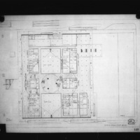 Jones, Harding and Gorgoloewski entry City Hall and Square Competition, Toronto, 1958, plan at ground floor
