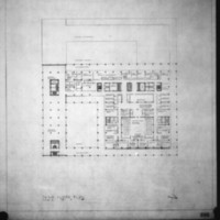 Adamson & Associates entry City Hall and Square Competition, Toronto, 1958, third floor plan