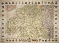 War map, circa 1918