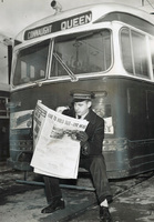 Reading newspaper while on picket duty