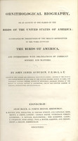 Title page, Ornithological Biography