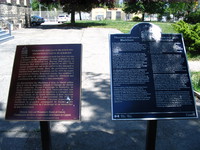 Plaques commemorating Thornton and Lucie Blackburn