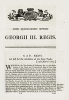Act for the Abolition of the Slave Trade, 1807